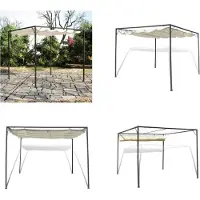 vidaXL : Pabellón de jardín con techo retráctil - Toldo de sol - Toldos de sol - Pabellón de jardín - Pabellones de jardín
