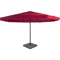 The Living Store Sombrilla "" con soporte, color rojo