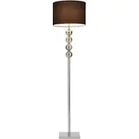 Lux.pro Lámpara de pie E27 [155 cm x Ø37 cm] Lámpara de pie, lámpara de pie negra []