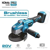 Koma Tools Amoladora angular Koma Tools, 4 Ah, 20 V, 125 mm