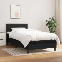 Prolenta Maison Exclusive: Base de cama con somier y colchón, color , 90x200 cm, material: textil