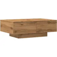 Syfax Mesa de centro madera de ingeniería roble artisan 90x60x31 cm