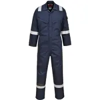 Portwest Mono de protección contra insectos ignífugo FR22, 210 gramos, color azul marino, talla M