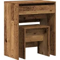 Syfax Mesa de Tocador con cajón Madera Vieja 60 x 40 x 75 cm