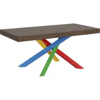 Itamoby Mesa de desvestido, dimensiones 200/460 x 90 cm, modelo Volantis, madera de nogal, varios colores, patas modelo 4/B