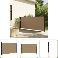 The Living Store Toldo enrollable "Living Store" en color taupe, extensible, de 120x500 cm