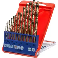 Kwb 427140, Taladro, Juego de brocas, Rotación en sentido horario, Hierro, Plástico, Perfil, Lámina, Acero inoxidable, 135°, Acero rápido con revestimiento de titanio (HSS-TiN)