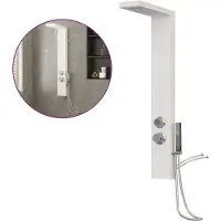 Syfax Sistema de panel de ducha aluminio blanco