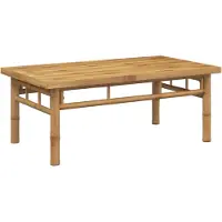 Syfax Mesita de centro de bambú 90x50x35 cm