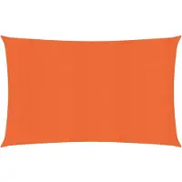 The Living Store Tienda Living, toldo de protección solar, 160 g/m², color naranja, 2x4 metros, fabricado en HDPE
