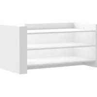 Syfax Mesa de centro de madera de ingeniería blanca 100x50x50 cm