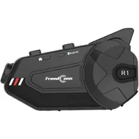 FreedConn Intercomunicador para motocicleta R1 PLUS E, color negro