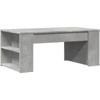 Syfax Mesa de centro madera de ingeniería gris hormigón 102x55x42 cm