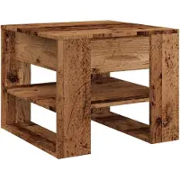 Syfax Mesa de centro madera de ingeniería madera antigua 55,5x55x45cm