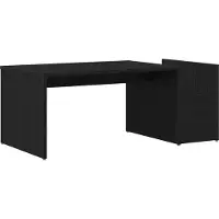 Syfax Mesa de Café Roble Negro 90 x 45 x 35 cm Madera de ingeniería