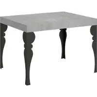 Itamoby Mesa extensible de 70 x 110/194 cm, estructura Paxon Cement en color antracita