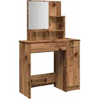 Syfax Tocador con espejo envejecida 86,5x35x136 cm