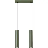 Sollux Lámpara colgante LAGOS 2, color verde oliva