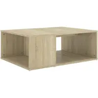 Syfax Mesa de centro madera contrachapada roble Sonoma 90x67x33 cm