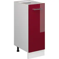 Vicco Armario de farmacia R-Line Rojo de alto brillo 30 cm sin encimera, Model 37763