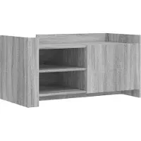 Syfax Mesa de centro madera de ingeniería gris Sonoma 100x50x50 cm