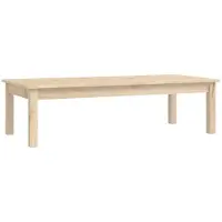 Syfax Mesa de centro de madera maciza de pino 110x50x30 cm