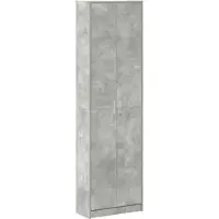 Syfax Armario Gris Concreto 55 x 25 x 189 cm Madera de ingeniería