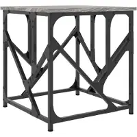 Syfax Mesa de centro madera de ingeniería gris Sonoma 45x45x47,5 cm