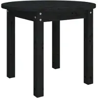 Syfax Mesa de centro de madera maciza de pino Ø 55x45 cm