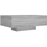 Syfax Mesa de centro madera de ingeniería gris Sonoma 85x55x31 cm