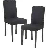 En.casa Silla de comedor "Hamburgo", juego de 2 unidades, silla tapizada, estructura de madera, color