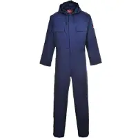 Portwest Mono de trabajo BIZ6 Bizweld con capucha, color azul marino, talla L