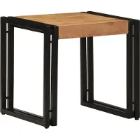 Syfax Mesa de Café Marrón 40 x 40 x 38 cm Madera de Acacia Sólida