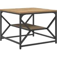 Syfax Mesa de Café Roble artisan 51 x 50 x 40 cm