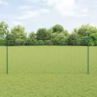 Syfax Valla Euro con Poste 10 x 1,6 m Acero recubierto de PVC Verde