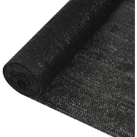 Syfax Red de privacidad HDPE negro 3,6x10 m 195 g/m²