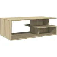 Syfax Mesa de centro madera de ingeniería roble Sonoma 102x55x35 cm