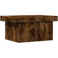Syfax Mesa de centro madera de ingeniería roble ahumado 80x55x40 cm