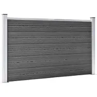 vidaXL , Juego de paneles para valla, material WPC, 699 x 105 cm, color