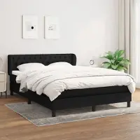 Prolenta Maison Exclusive: Base de cama con somier y colchón, color , 140 x 190 cm, tejido