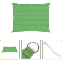 The Living Store Tienda Living. Lona de protección solar, 160 g/m², color verde claro, 3x4 metros, HDPE