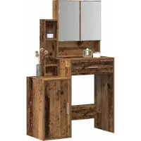 Syfax Mesa Tocador Madera vieja 80 x 35 x 132 cm Madera de ingeniería