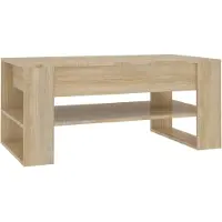 Syfax Mesa de centro madera de ingeniería roble Sonoma 102x55x45 cm