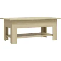 Syfax Mesa de centro madera de ingeniería roble Sonoma 102x55x42 cm