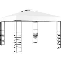Syfax Carpa cenador de jardín blanco 3x3 m