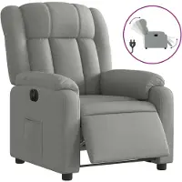 Sonstiges Sillón reclinable eléctrico tela gris claro