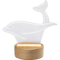 Rabalux 76002AKALI, Figura decorativa iluminada, Transparente, Madera, Acrílico, Lana, Ideal para habitaciones infantiles, IP20, Clase III