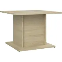 Syfax Mesa de centro madera ingeniería roble Sonoma 55,5x55,5x40 cm