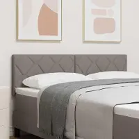 Syfax Cabecero LED Taupé 160 cm tela