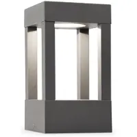 Faro 70755, iluminación para base y poste exterior, gris oscuro, aluminio, IP54, Clase I, 10 W